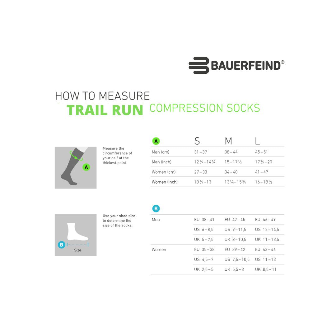 Trail Run Compression Sock - HIgh Cut, Graphite Grey