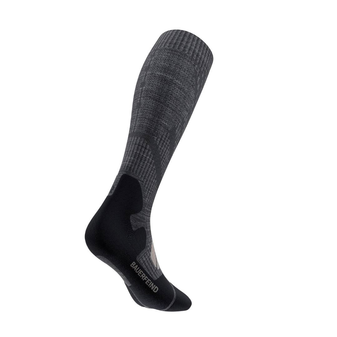 BAUERFEIND OUTDOOR MERINO PERFORMANCE Sock - HIGH CUT, Lava Grey