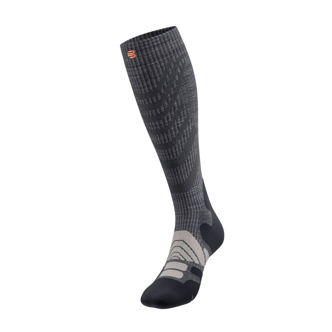 BAUERFEIND OUTDOOR MERINO PERFORMANCE Sock - HIGH CUT, Lava Grey