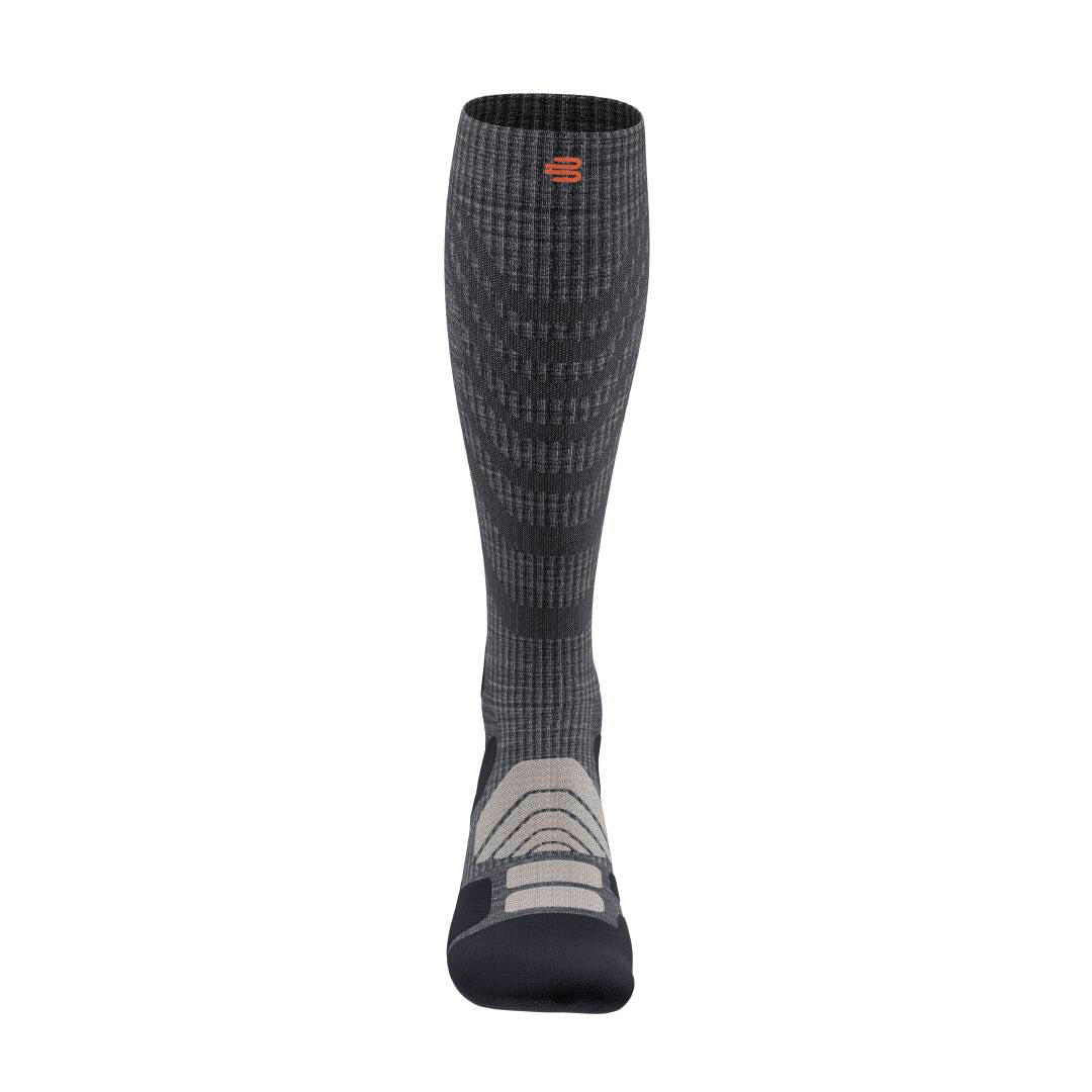 BAUERFEIND OUTDOOR MERINO PERFORMANCE Sock - HIGH CUT, Lava Grey