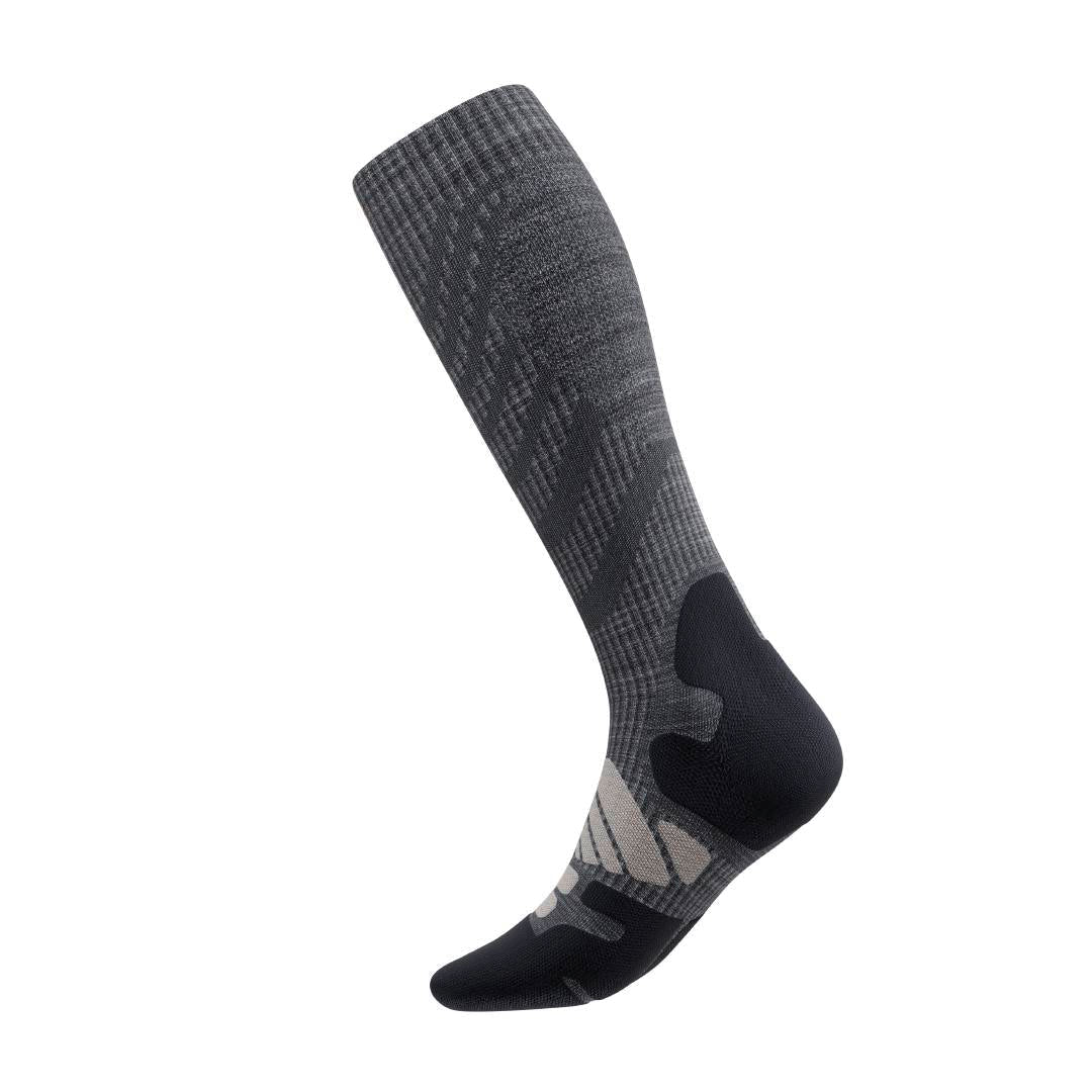BAUERFEIND OUTDOOR MERINO PERFORMANCE Sock - HIGH CUT, Lava Grey