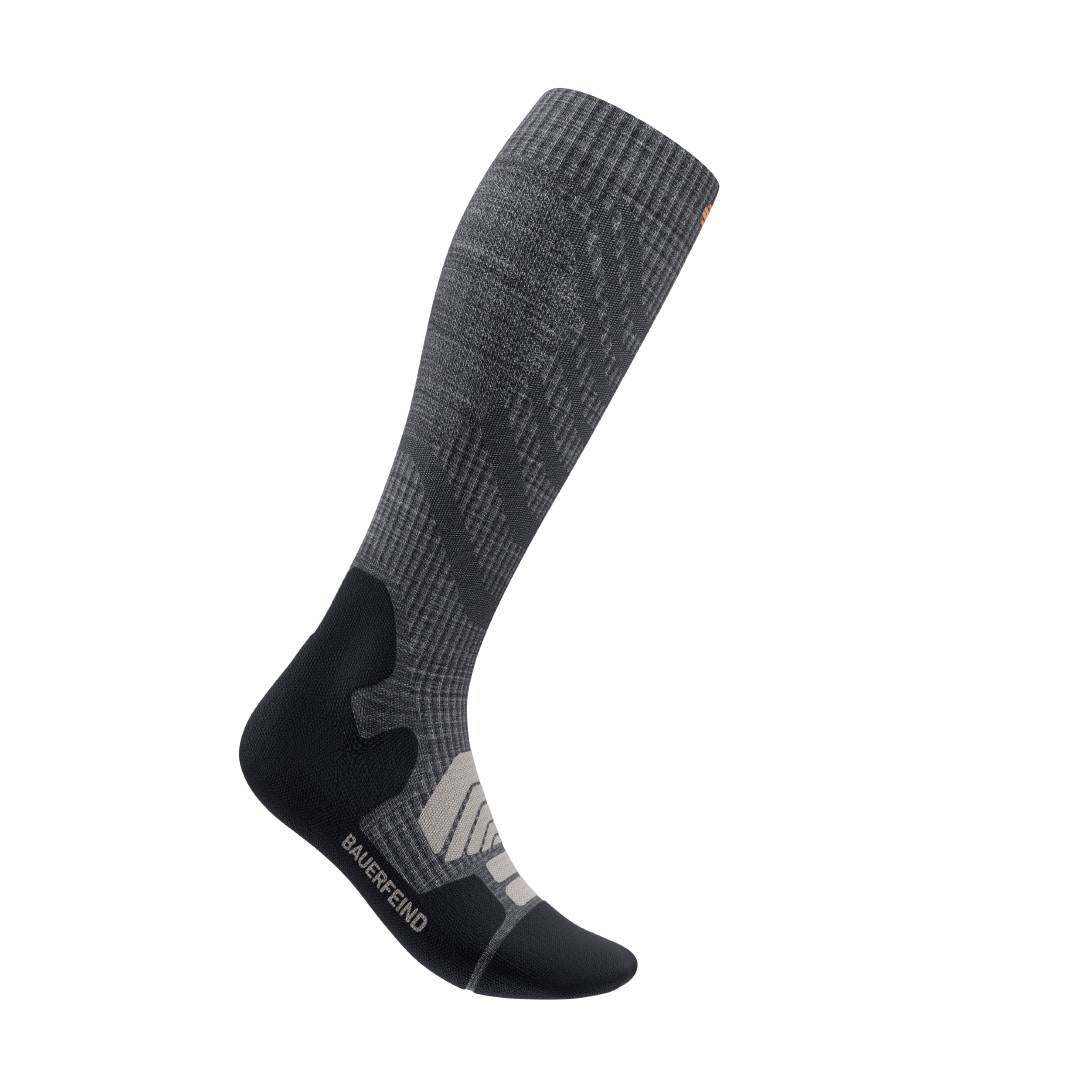 BAUERFEIND OUTDOOR MERINO PERFORMANCE Sock - HIGH CUT, Lava Grey
