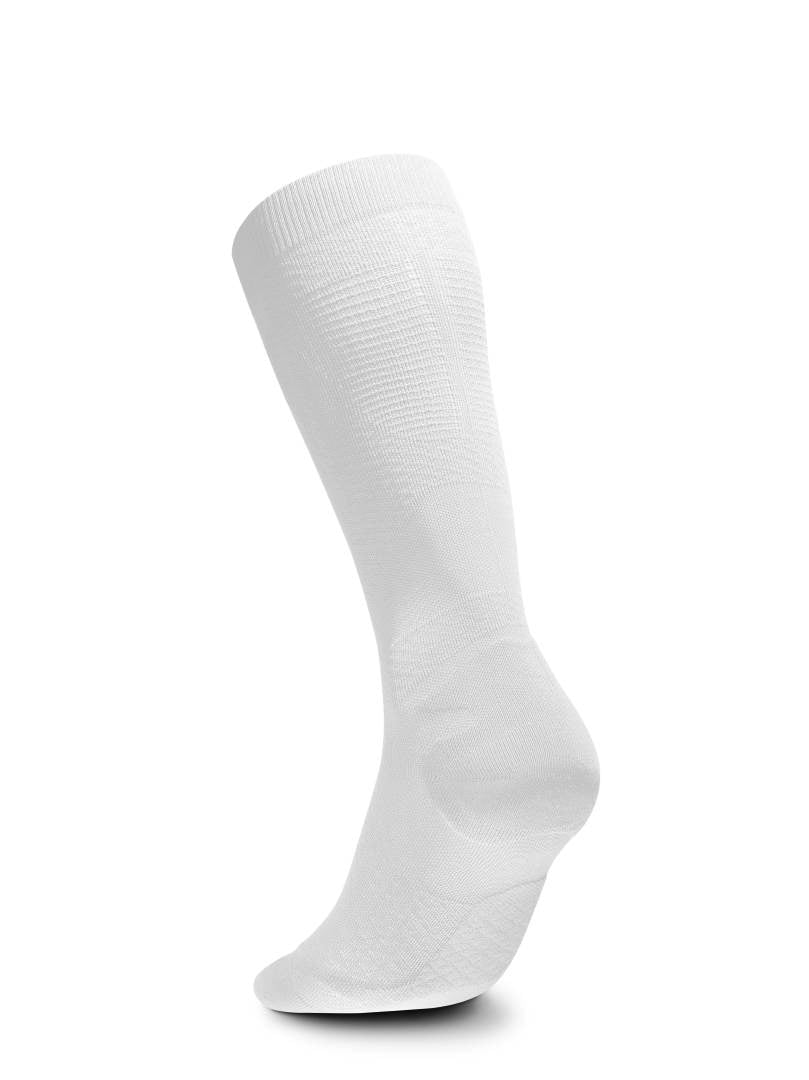 BAUERFEIND RUN ULTRALIGHT Compression Sock - HIGH CUT, Hvid
