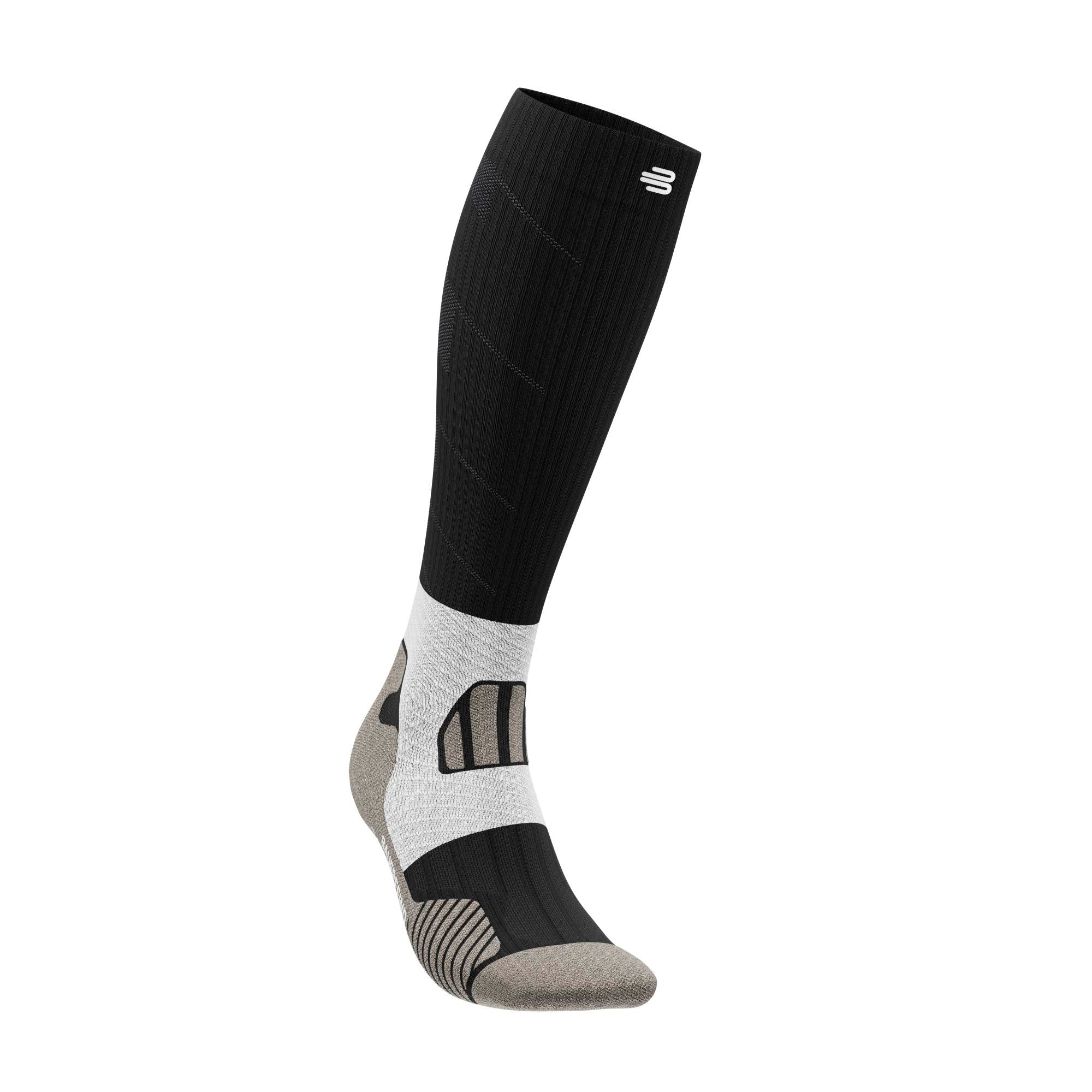 Trail Run Compression Sock - High Cut, Carbon Black