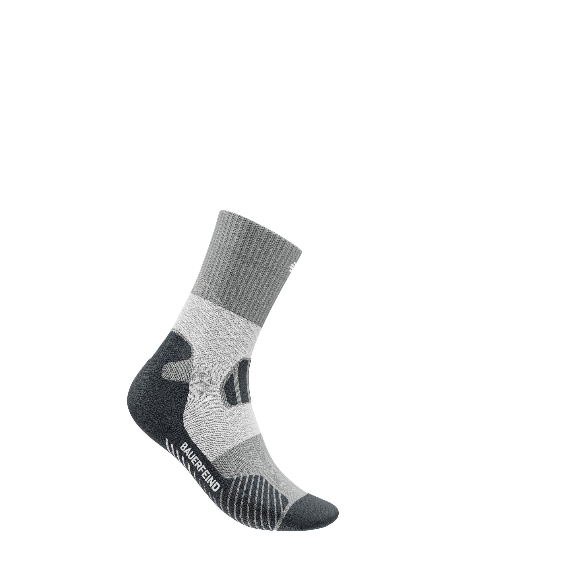 Trail Run Compression Sock - Mid Cut, Graphite Grey