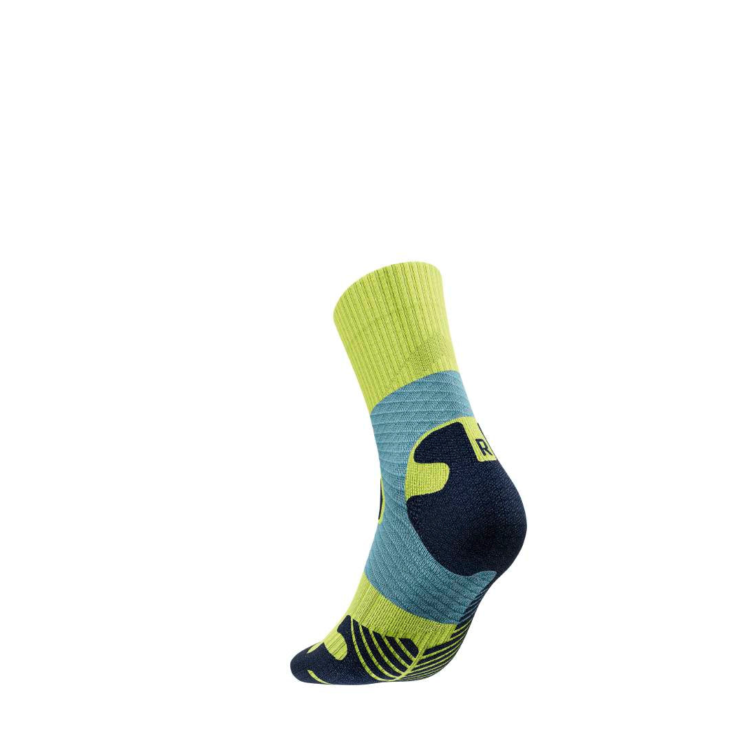 Trail Run Compression Sock - Mid Cut, Bright Lemon
