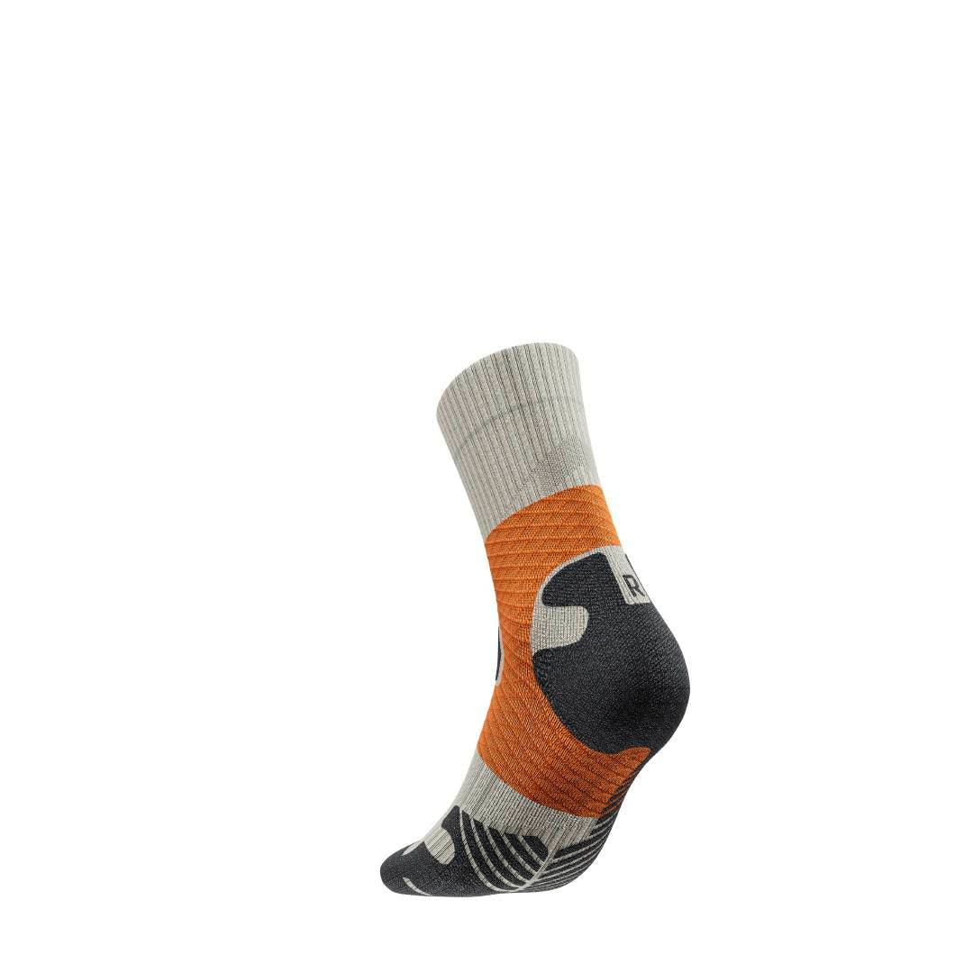 Trail Run Compression Sock - Mid Cut, Gravel Chalk
