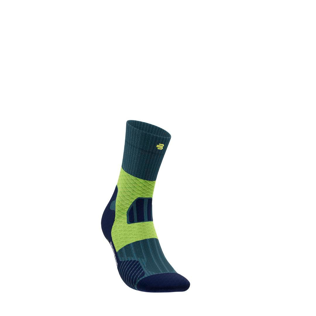 Trail Run Compression Sock - Mid Cut, Midnight Teal