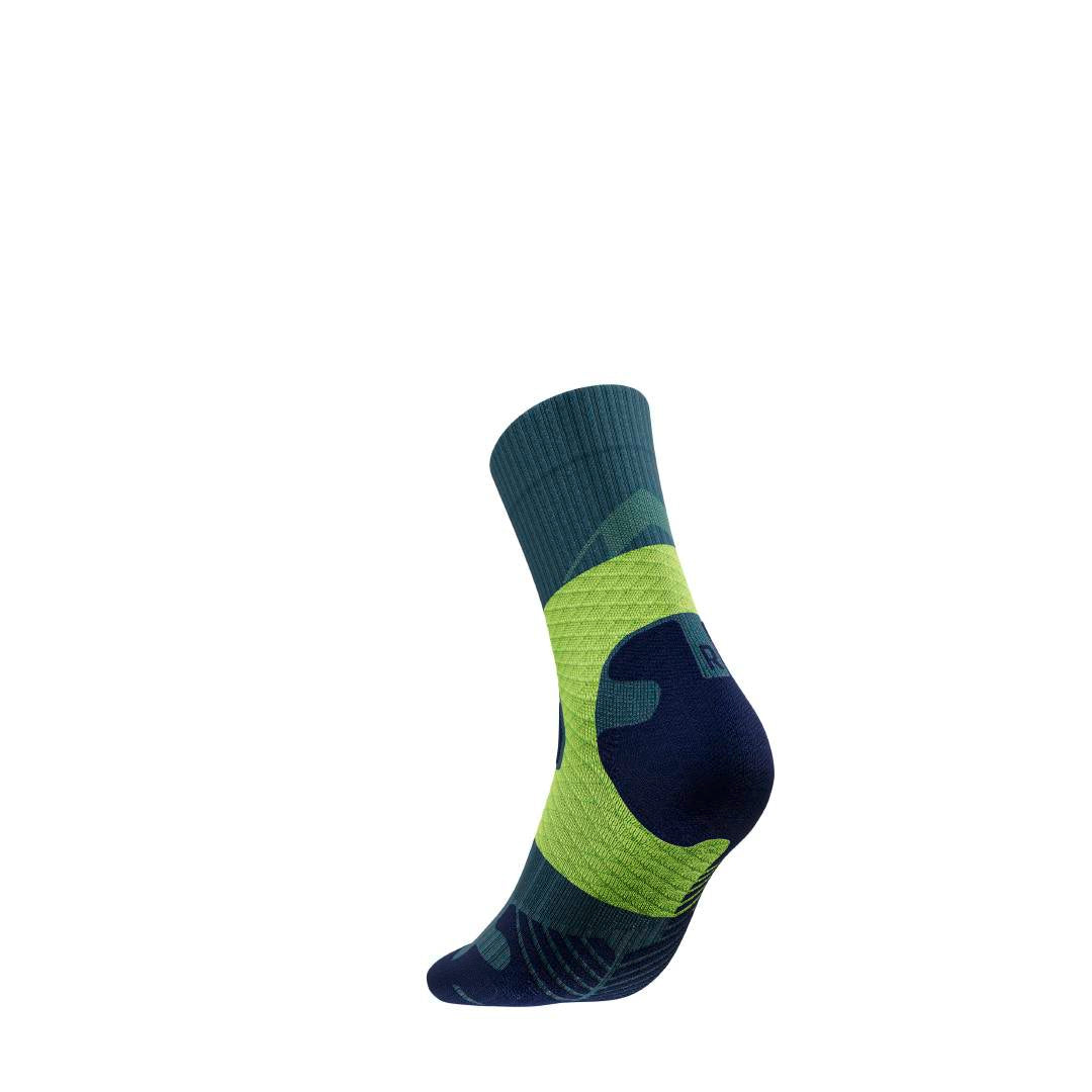 Trail Run Compression Sock - Mid Cut, Midnight Teal