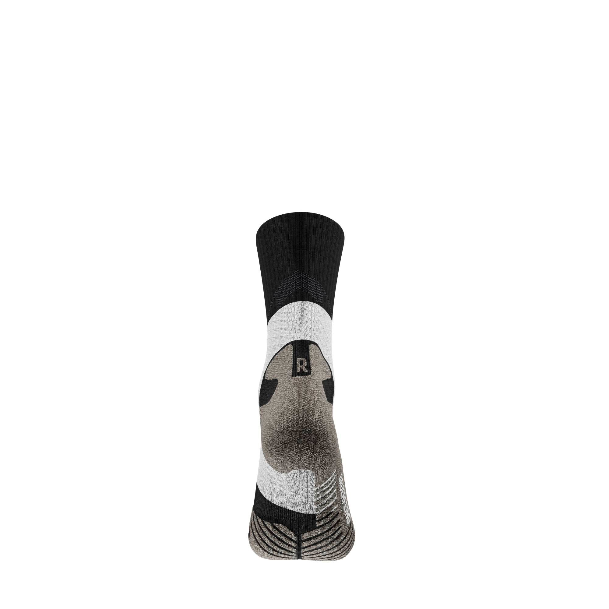 Trail Run Compression Sock - Mid Cut, Carbon Black