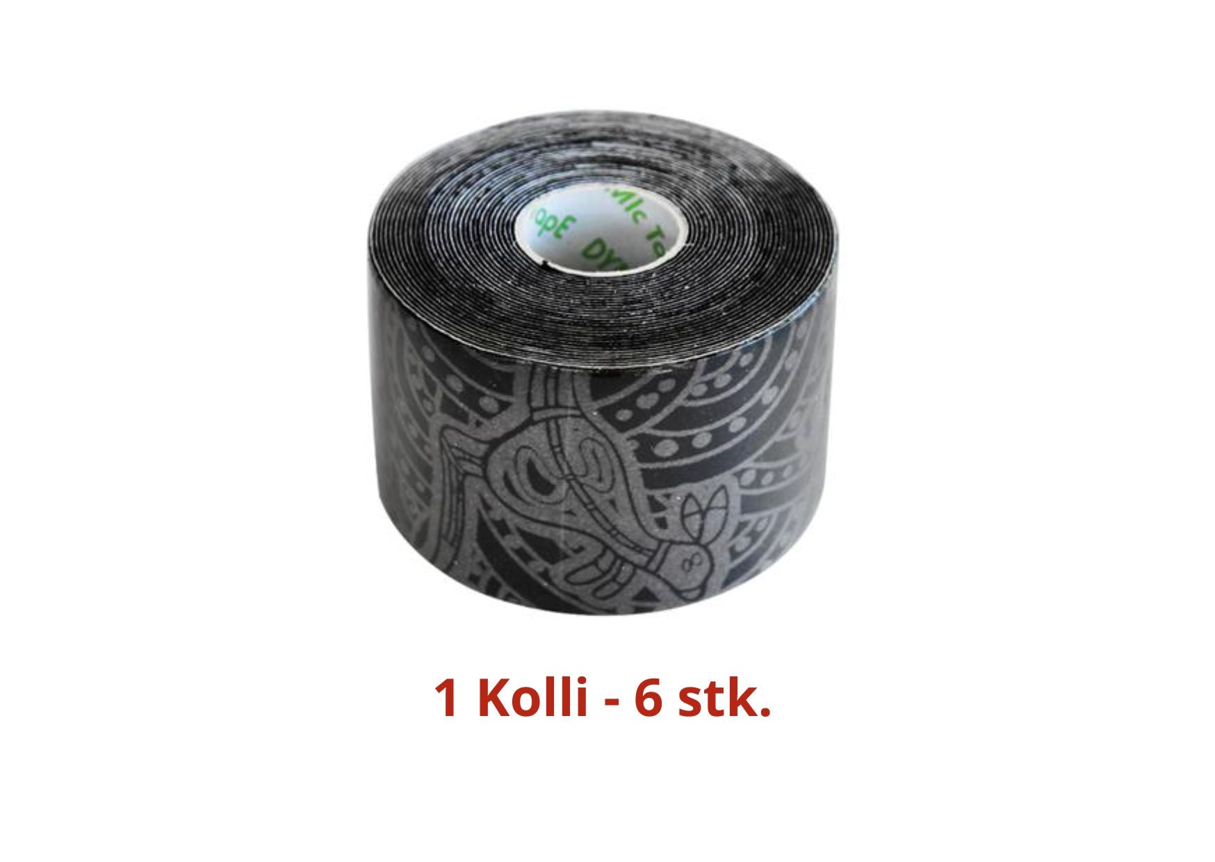 Dynamic Tape ECO Sort 5 cm - 1 Kolli - 6 stk