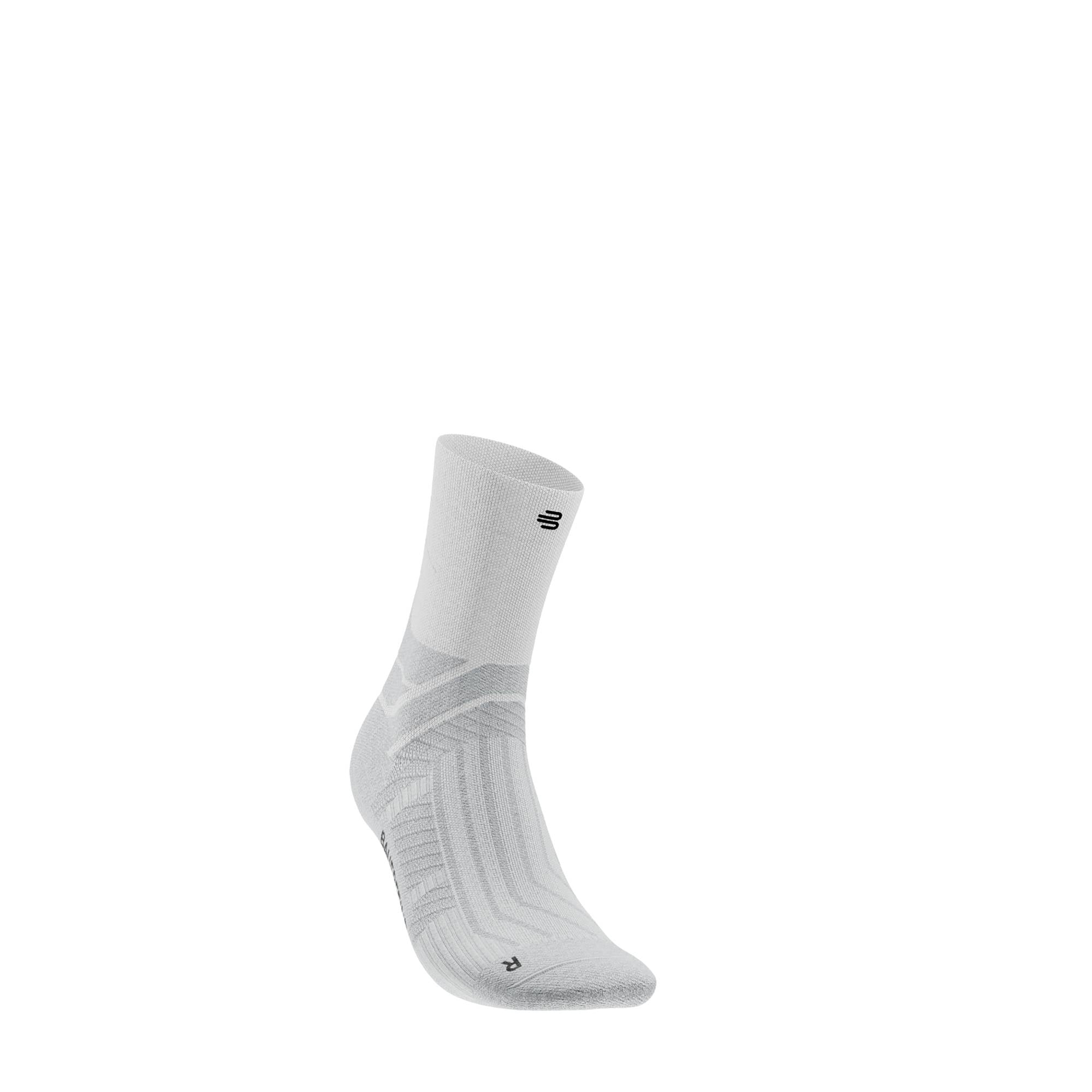 Run Performance Compression Socks, Mid Cut Hvid