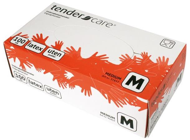 Tendercare Engangshandske Lateks (100 stk)