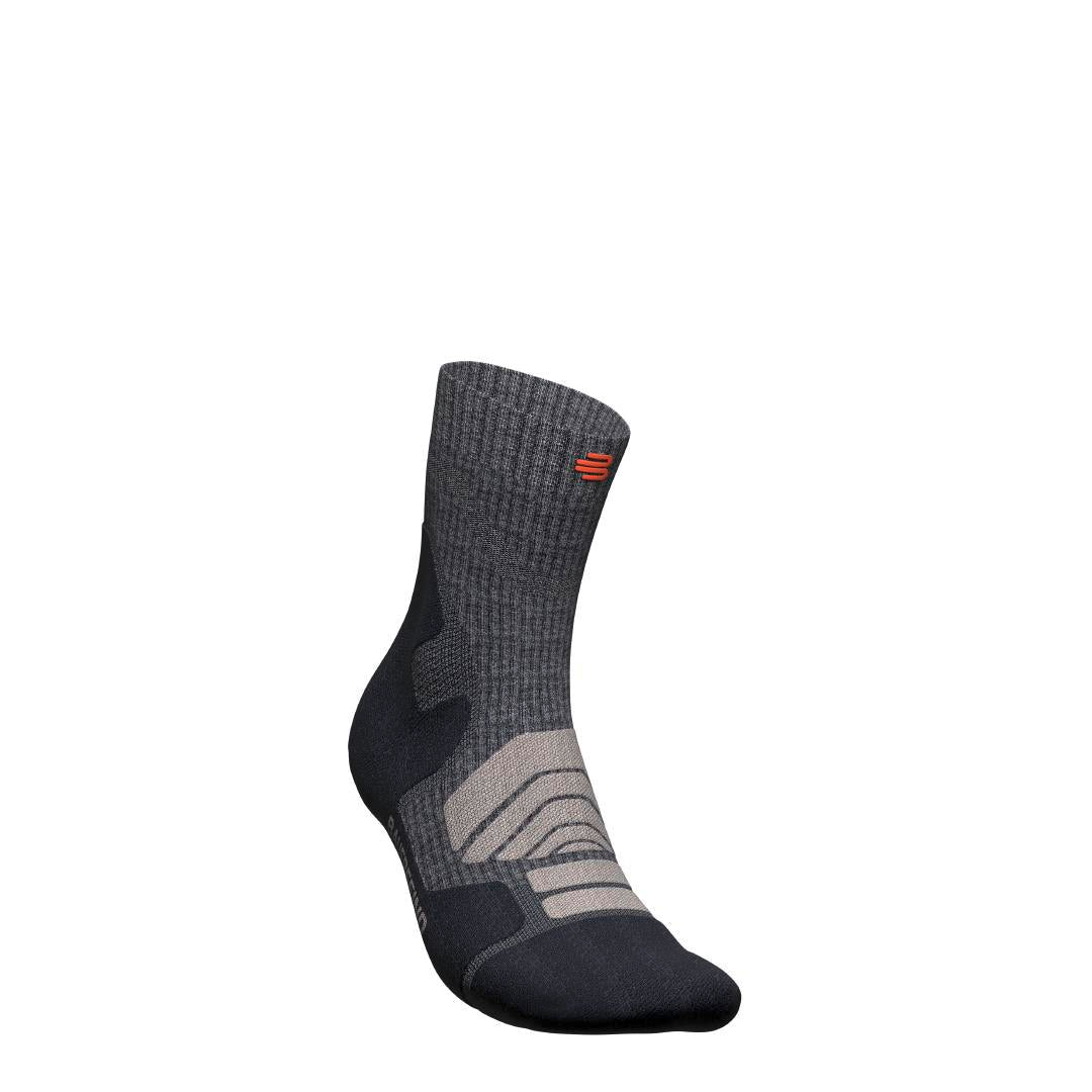 Outdoor Merino Compression Socks - Mid Cut, Lava Grey