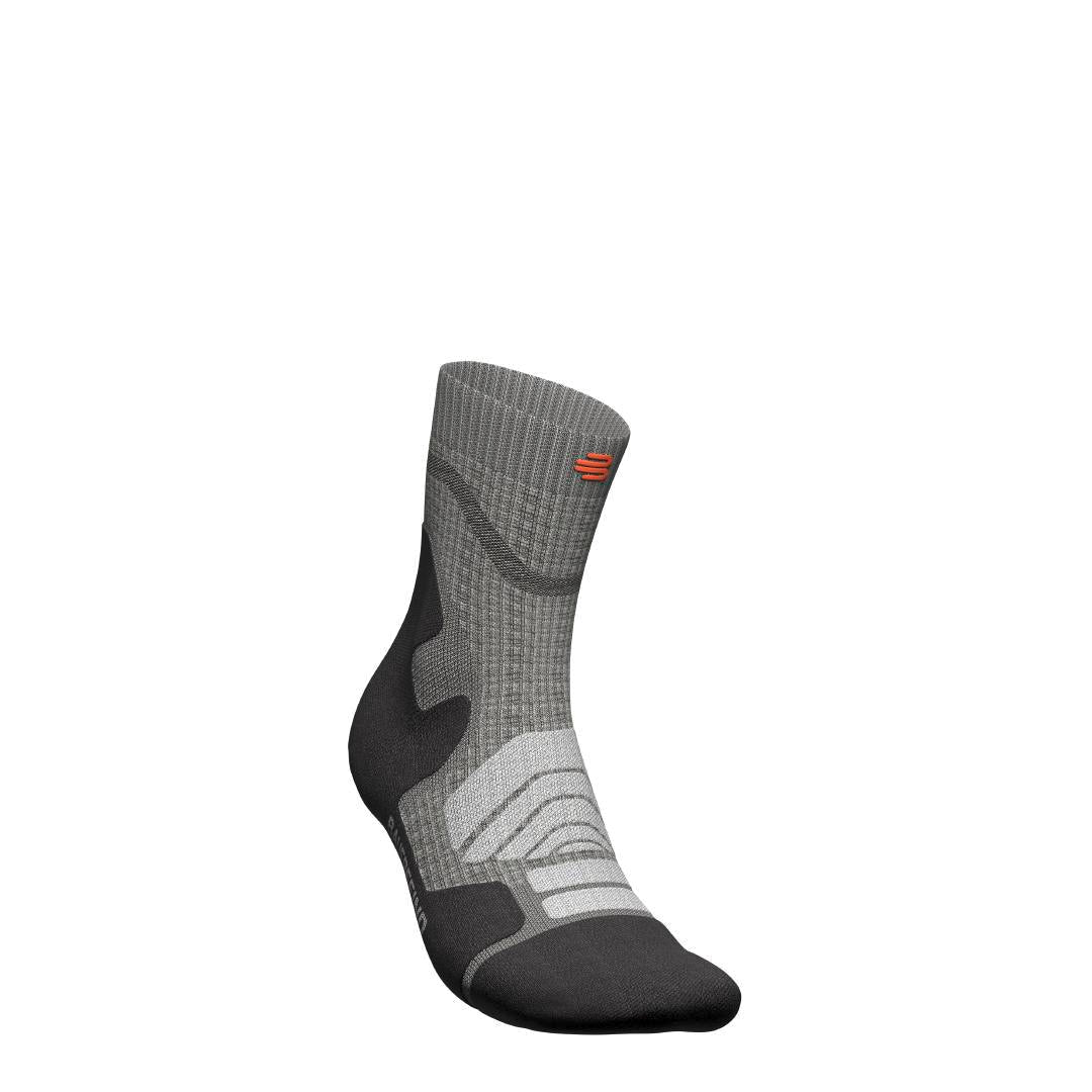 Outdoor Merino Compression Socks - Mid Cut, Stone Grey