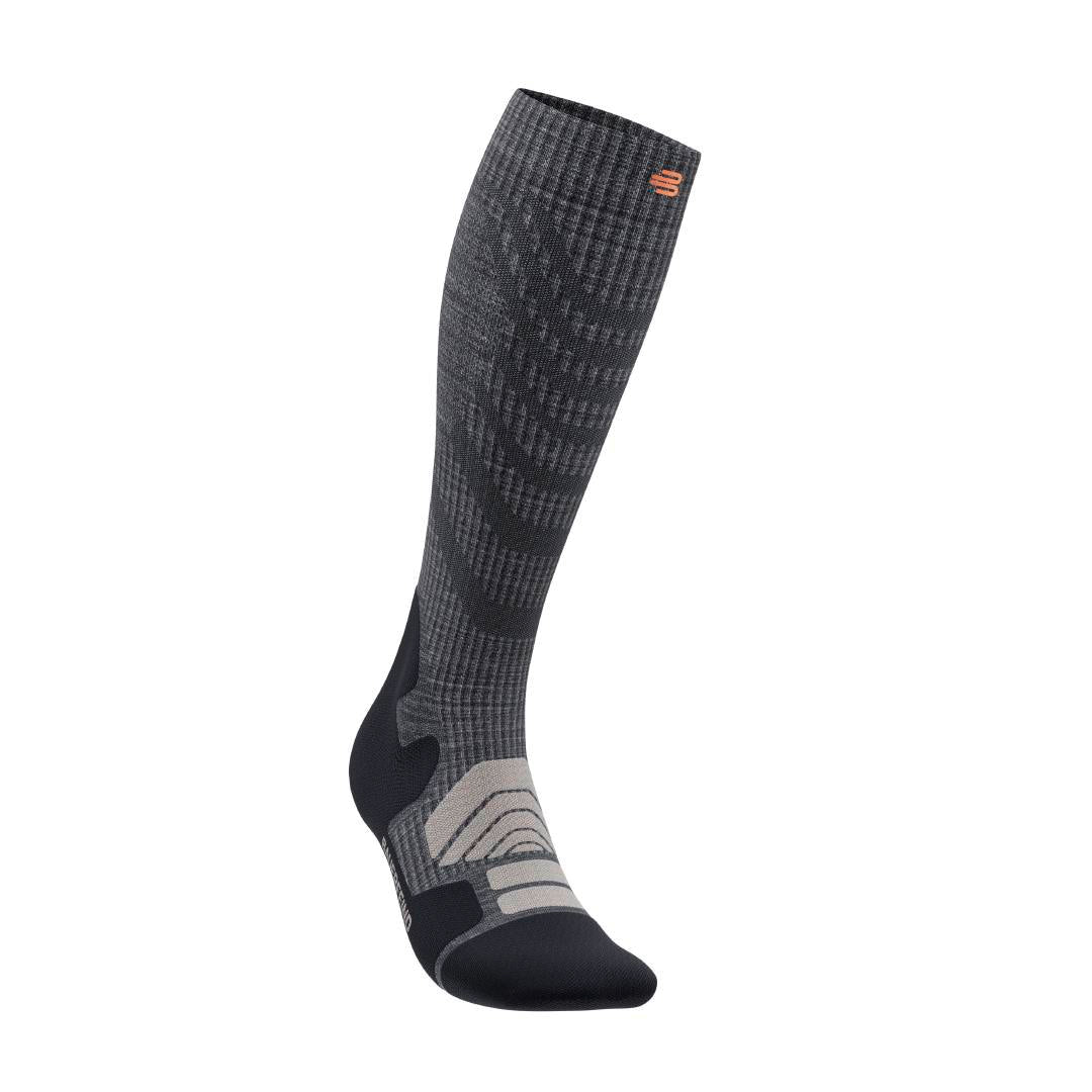 BAUERFEIND OUTDOOR MERINO PERFORMANCE Sock - HIGH CUT, Lava Grey
