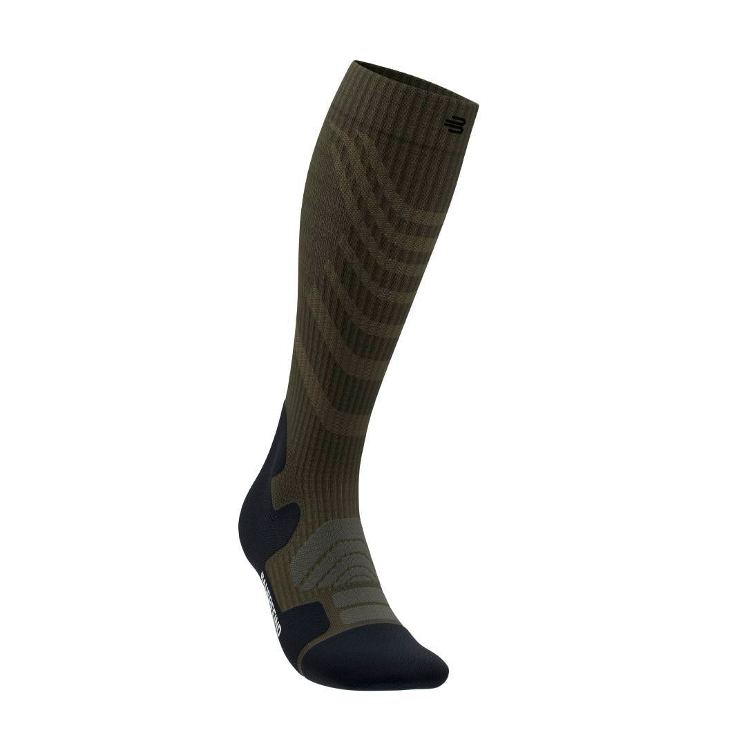 BAUERFEIND OUTDOOR MERINO PERFORMANCE Sock - HIGH CUT, Moss Green