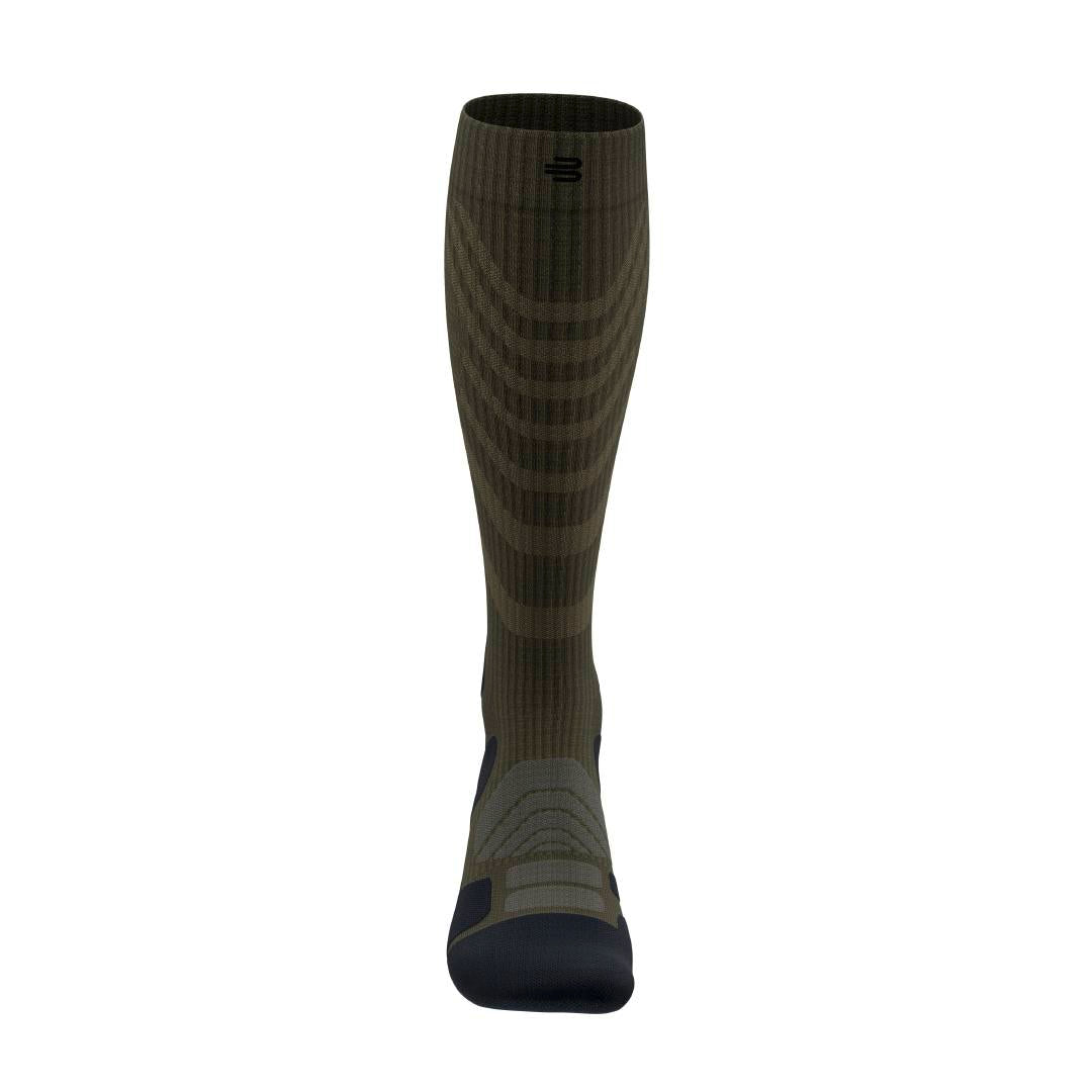 BAUERFEIND OUTDOOR MERINO PERFORMANCE Sock - HIGH CUT, Moss Green