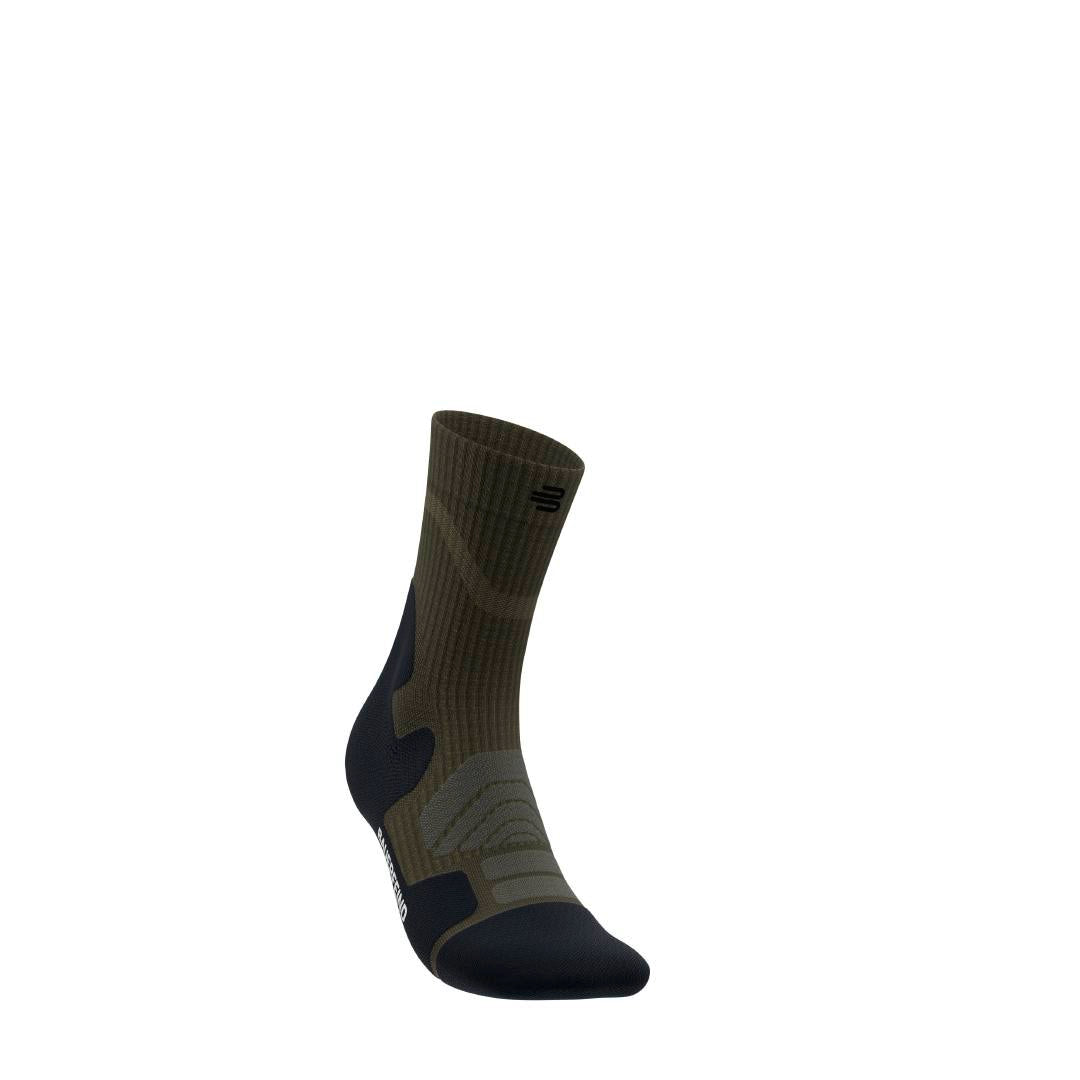Outdoor Merino Compression Socks - Mid Cut, Moss Green