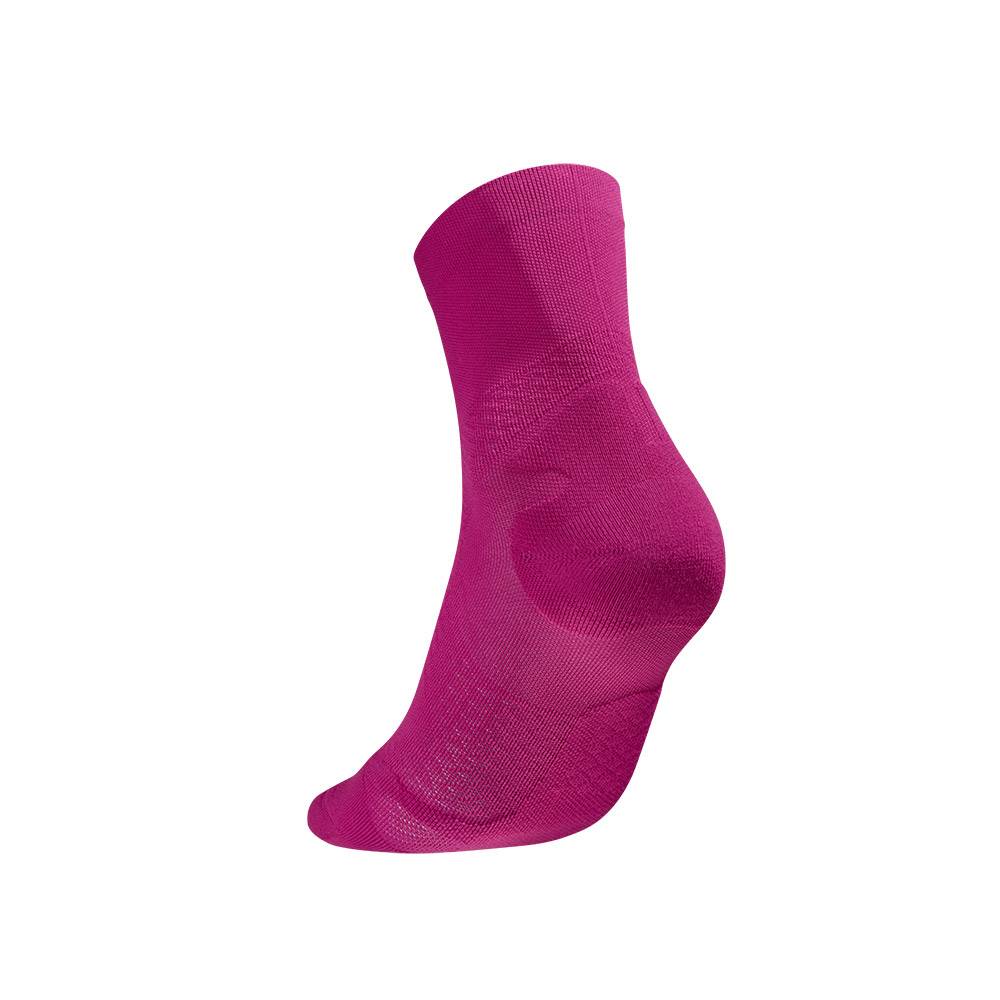 BAUERFEIND RUN ULTRALIGHT Compression Sock - MID CUT, Berry
