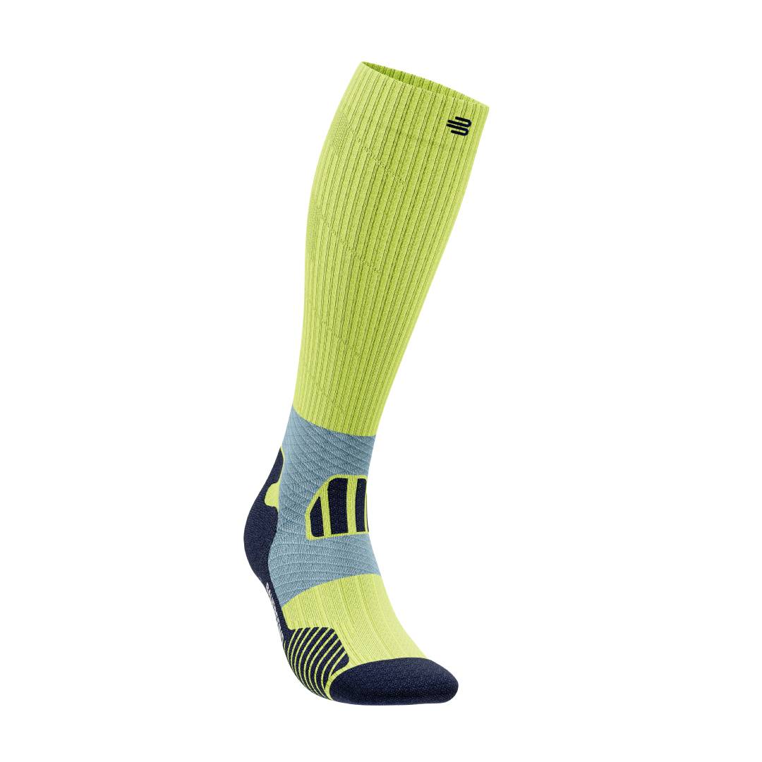 Trail Run Compression Sock - High Cut, Bright Lemon