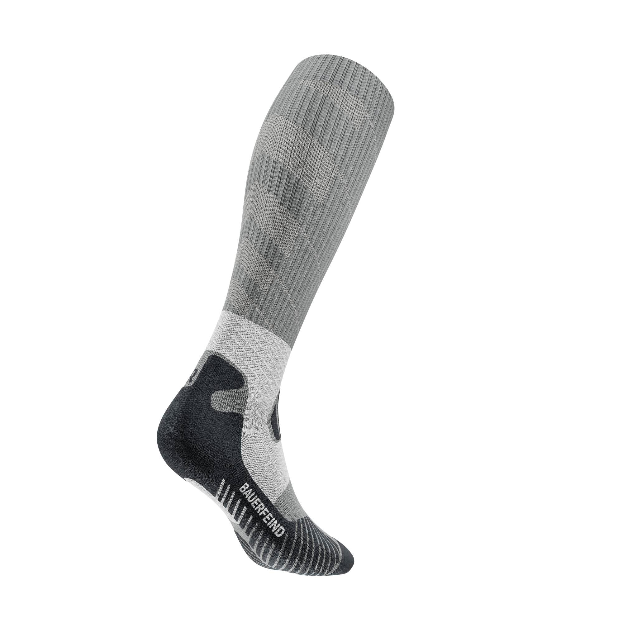 Trail Run Compression Sock - HIgh Cut, Graphite Grey