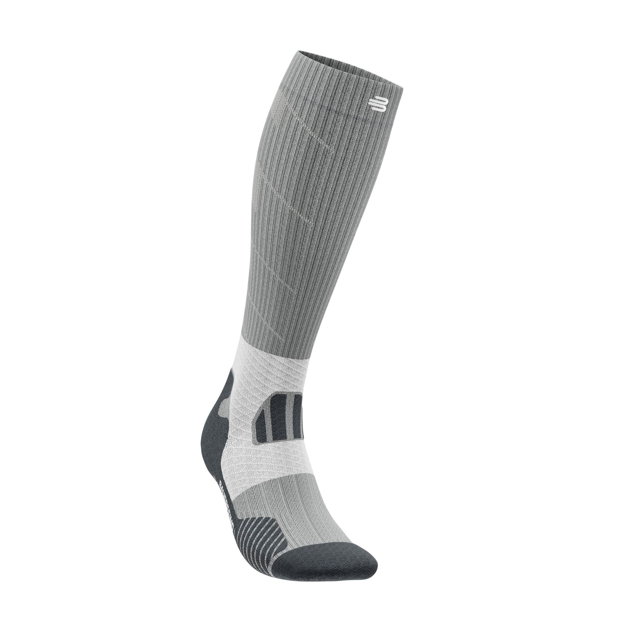 Trail Run Compression Sock - HIgh Cut, Graphite Grey