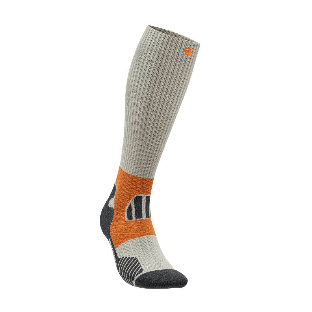 Trail Run Compression Sock - High Cut, Gravel Chalk