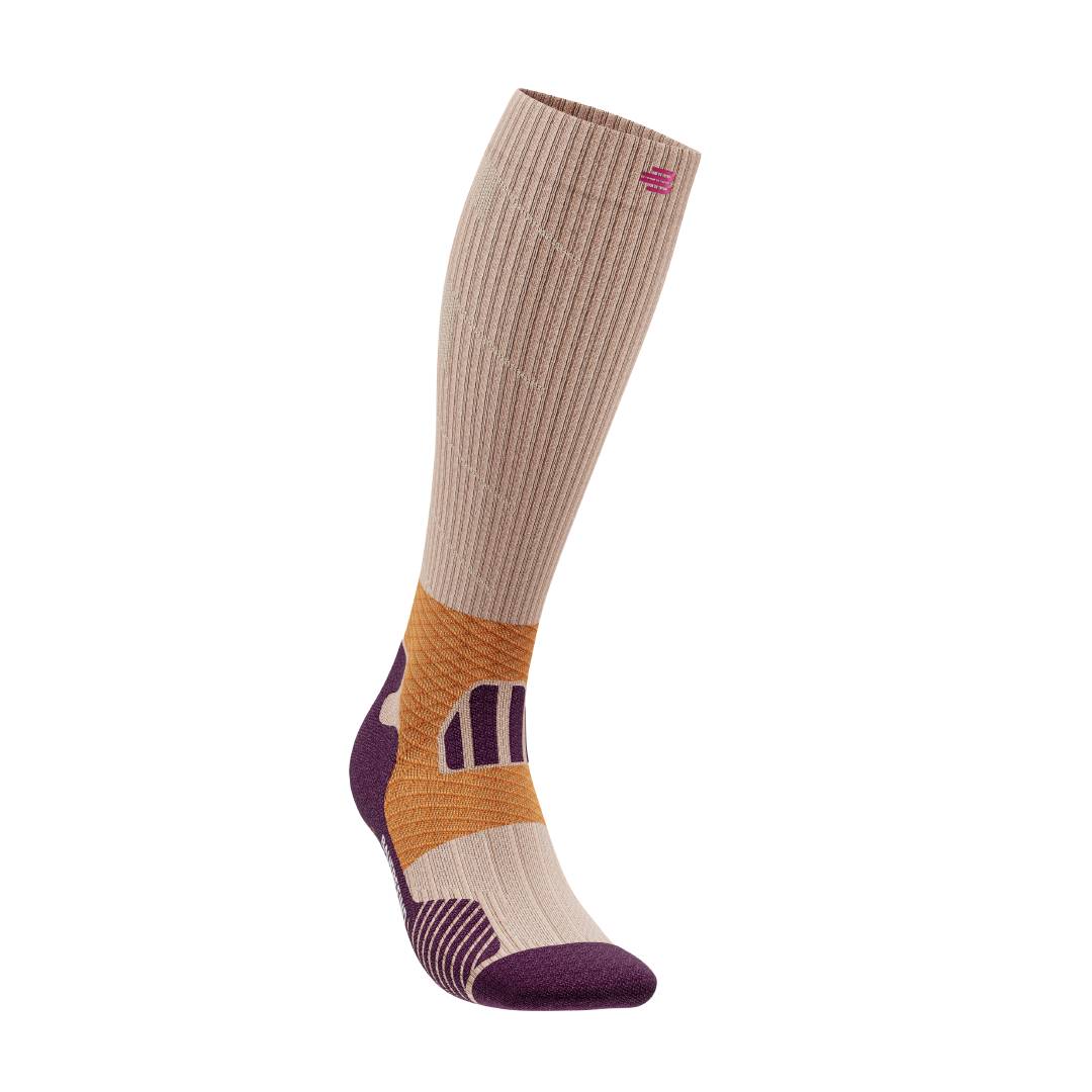 Trail Run Compression Sock - High Cut, Sunrise Peach