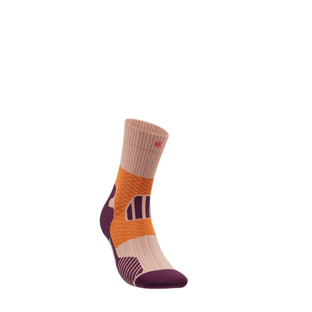 Trail Run Compression Sock - Mid Cut, Peach Sunrise